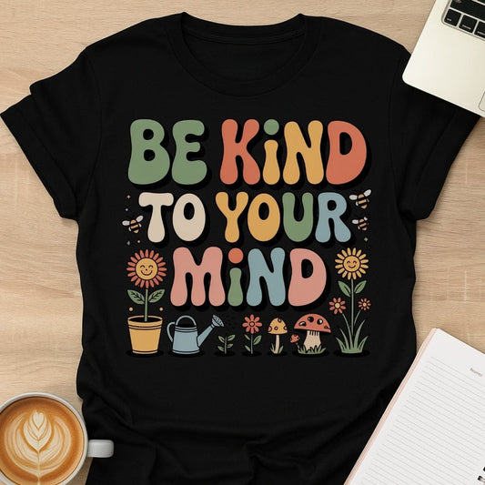 Be Kind To Your Mind Flower Tee