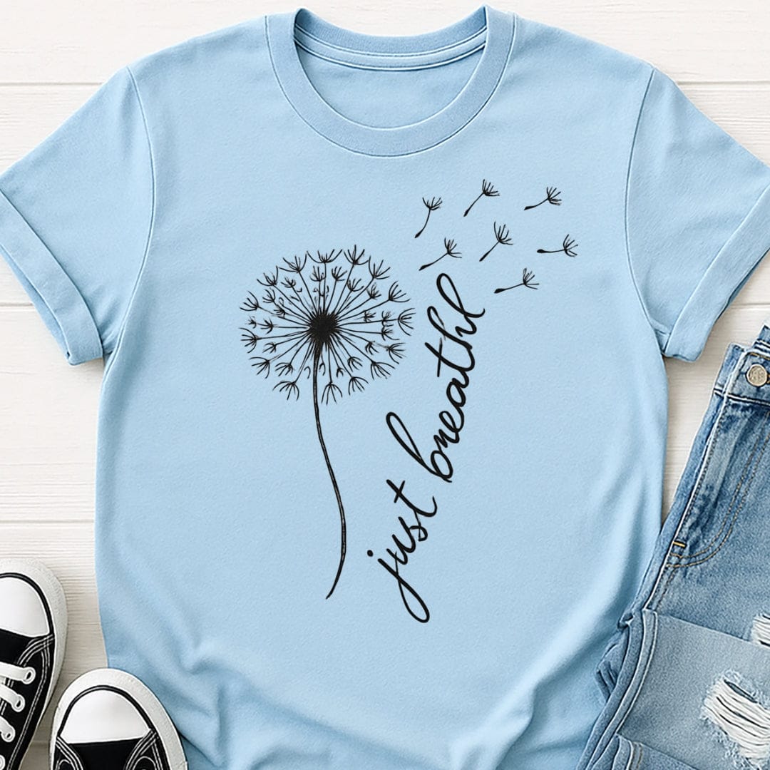 Just Breathe Flower Tee