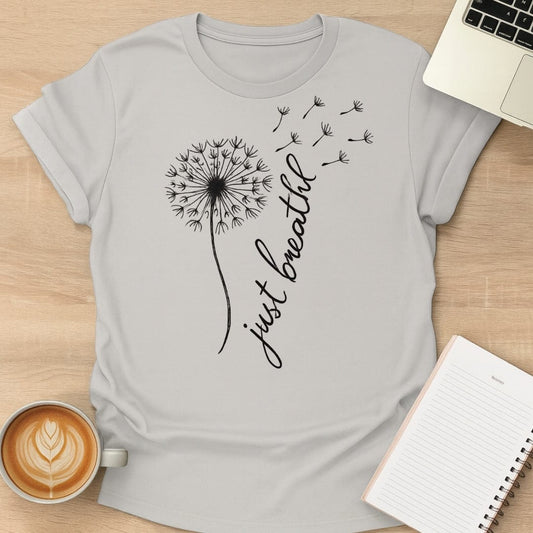 Just Breathe Flower Tee