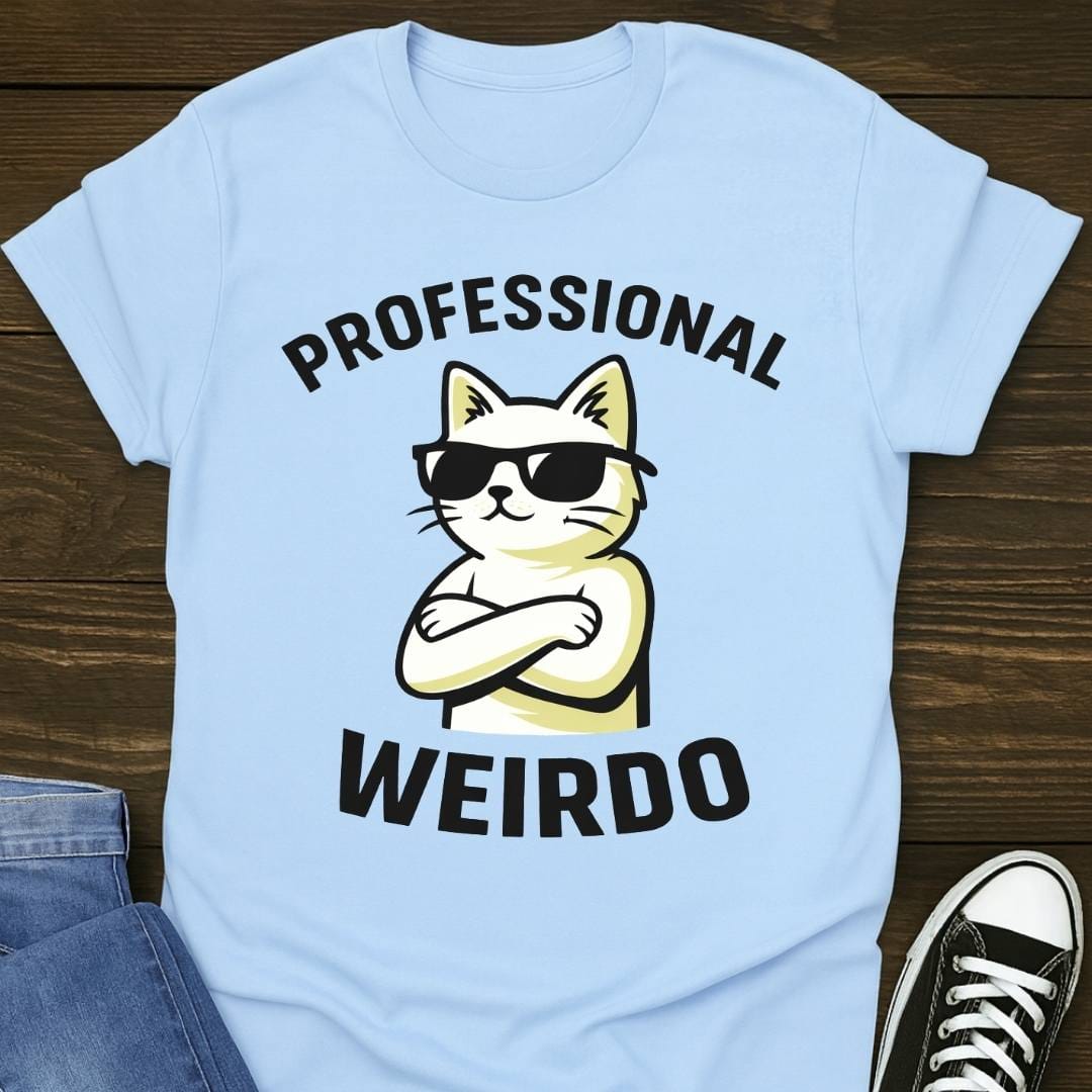 Professional Weirdo Slogan T-shirt
