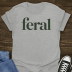 Feral Black Design T-shirt
