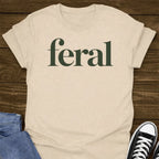Feral Black Design T-shirt
