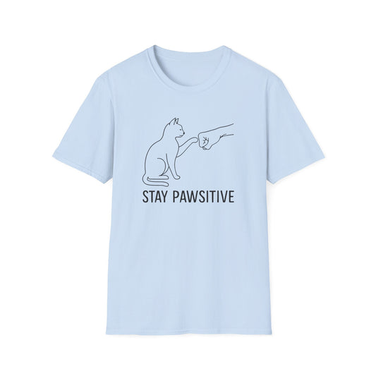 Stay Pawsitive Cat Tee
