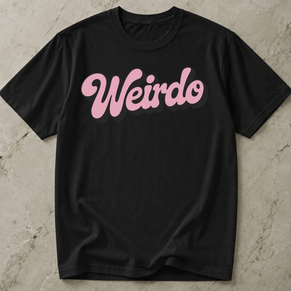 Weirdo Pink Design Tee