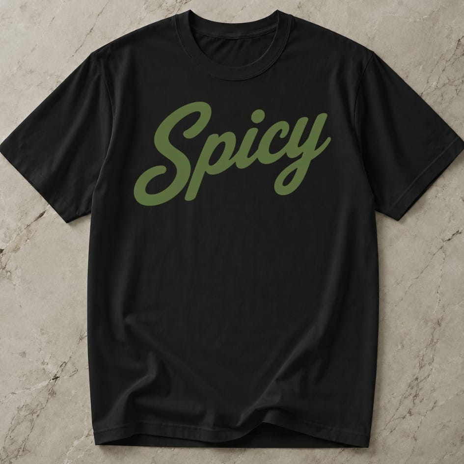 Spicy Green Design T-shirt