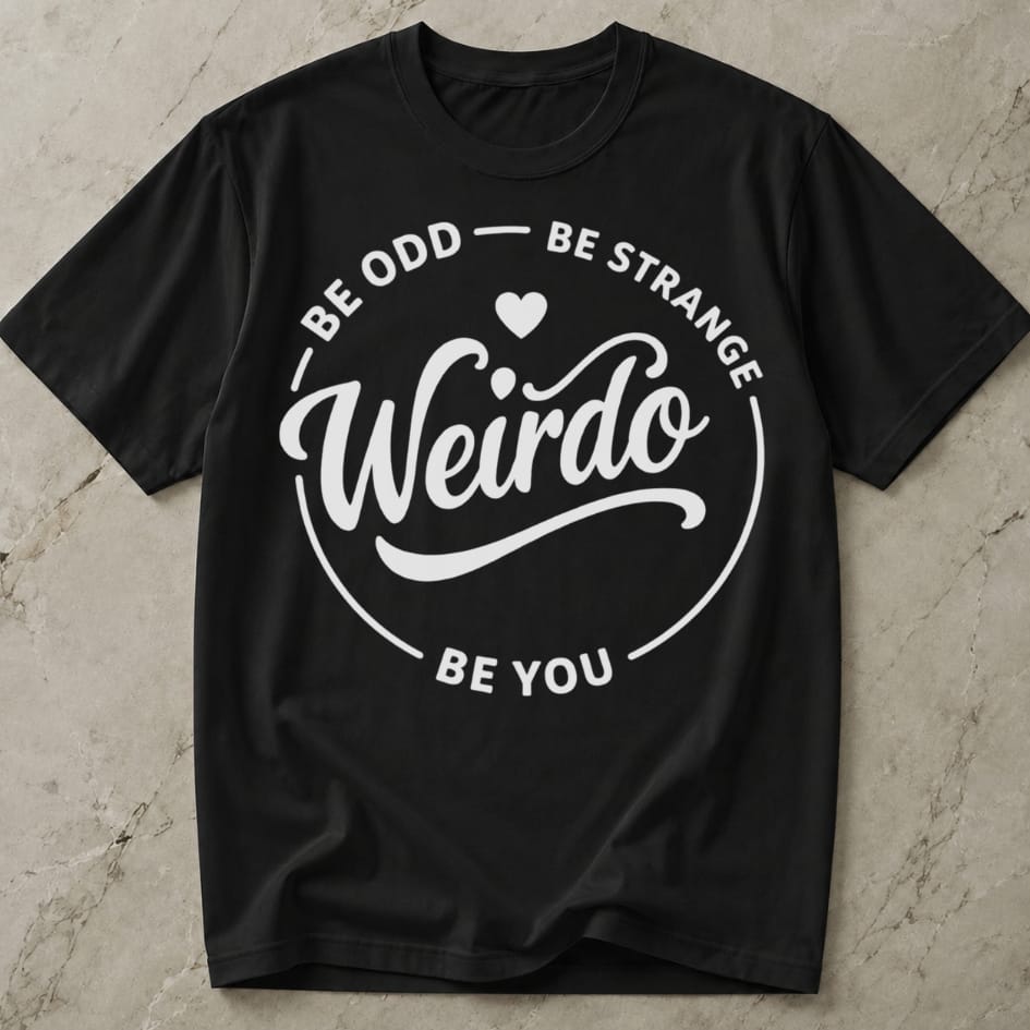 Be You Weirdo Slogan T-shirt