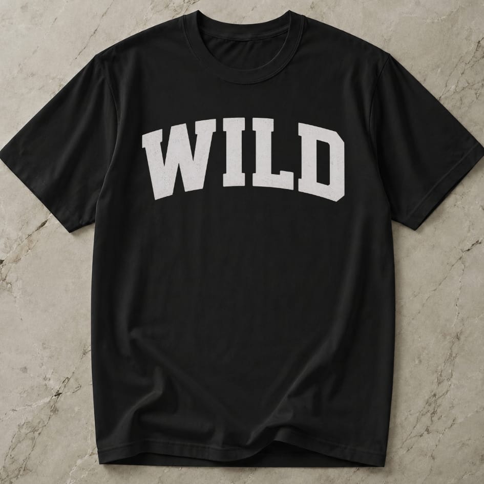 Wild White Design T-shirt