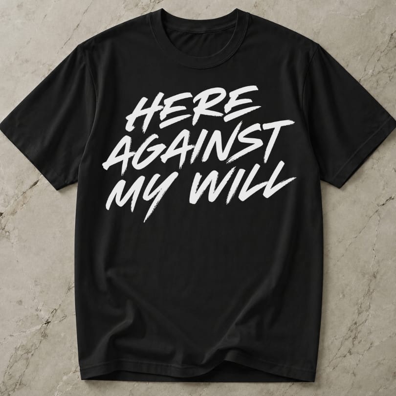 Here Against My Will Introvert T-shirt