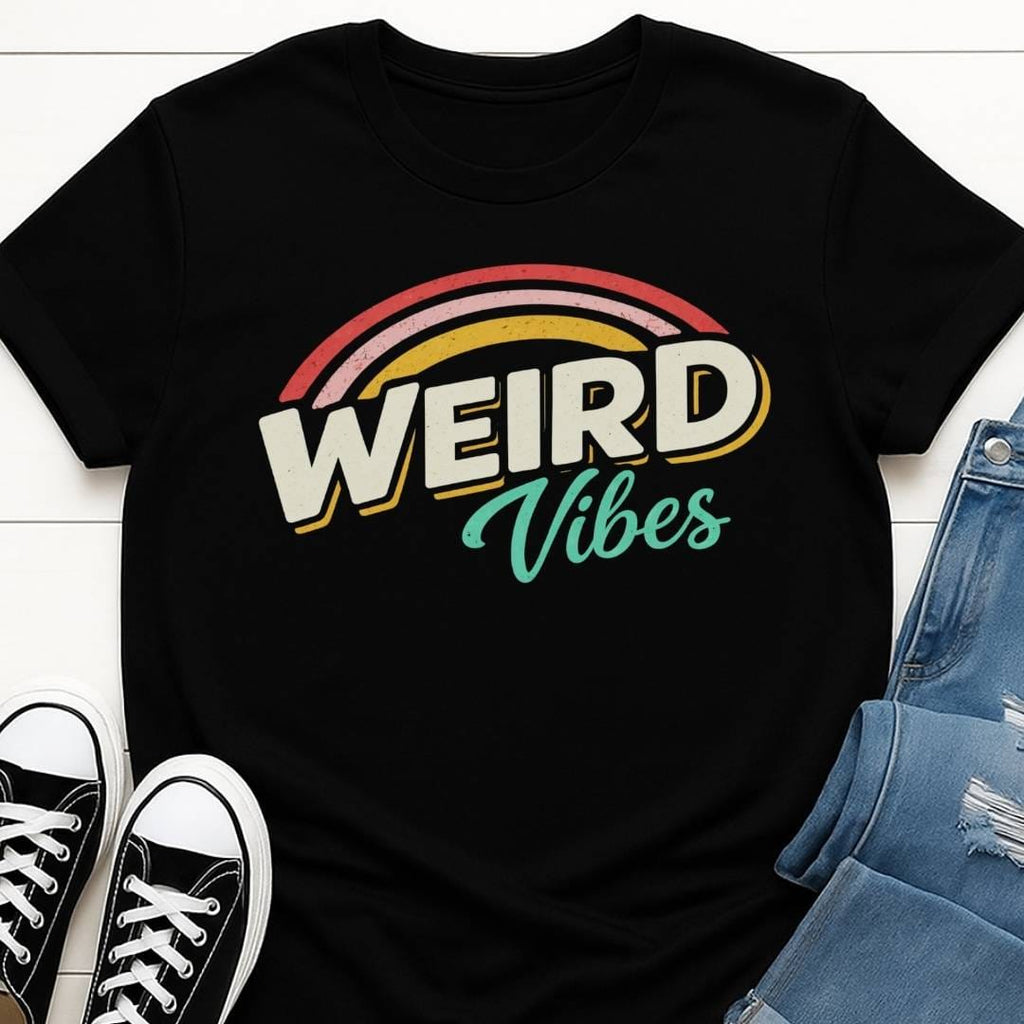 Weird Vibes Slogan T-shirt