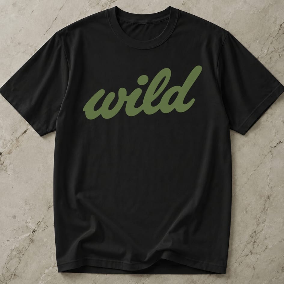Wild Green Design T-shirt