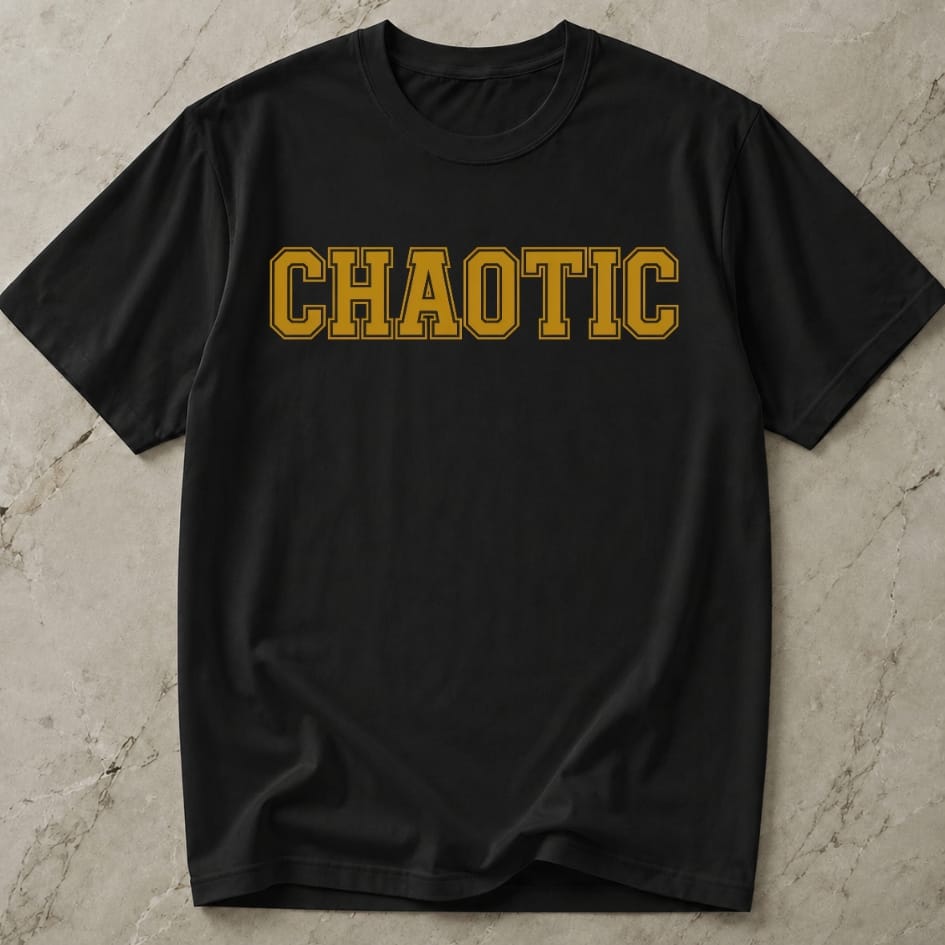 Chaotic Orange Design T-shirt