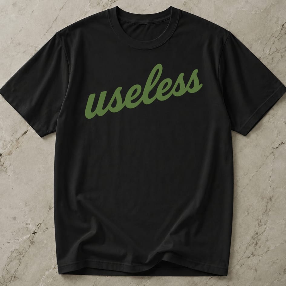 Useless Green Design T-shirt