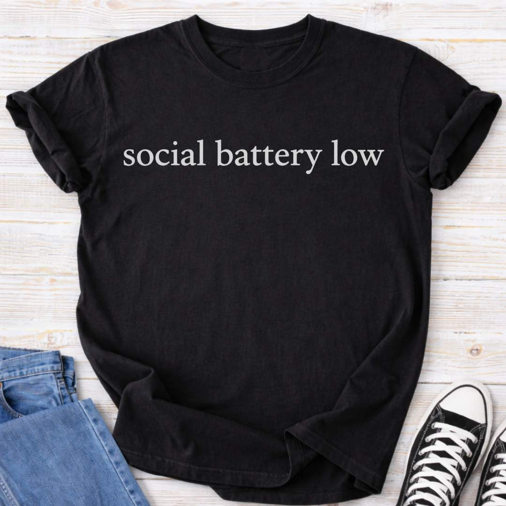 Social Battery Low Premium Tee