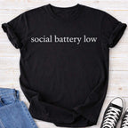 Social Battery Low Premium Tee
