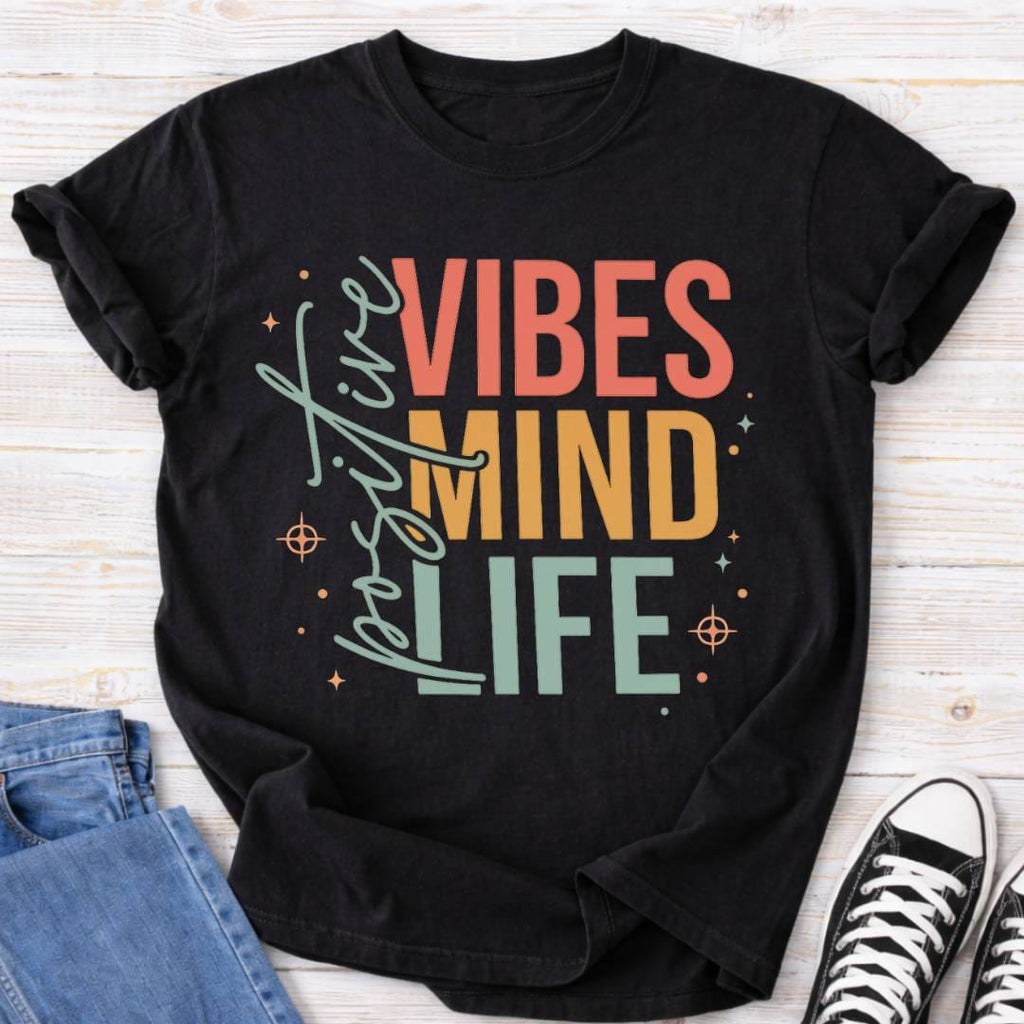 Positive Vibes Premium Comfort Tee