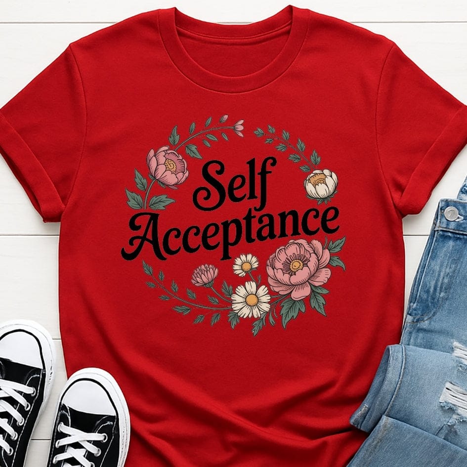 Self Acceptance Flower Tee