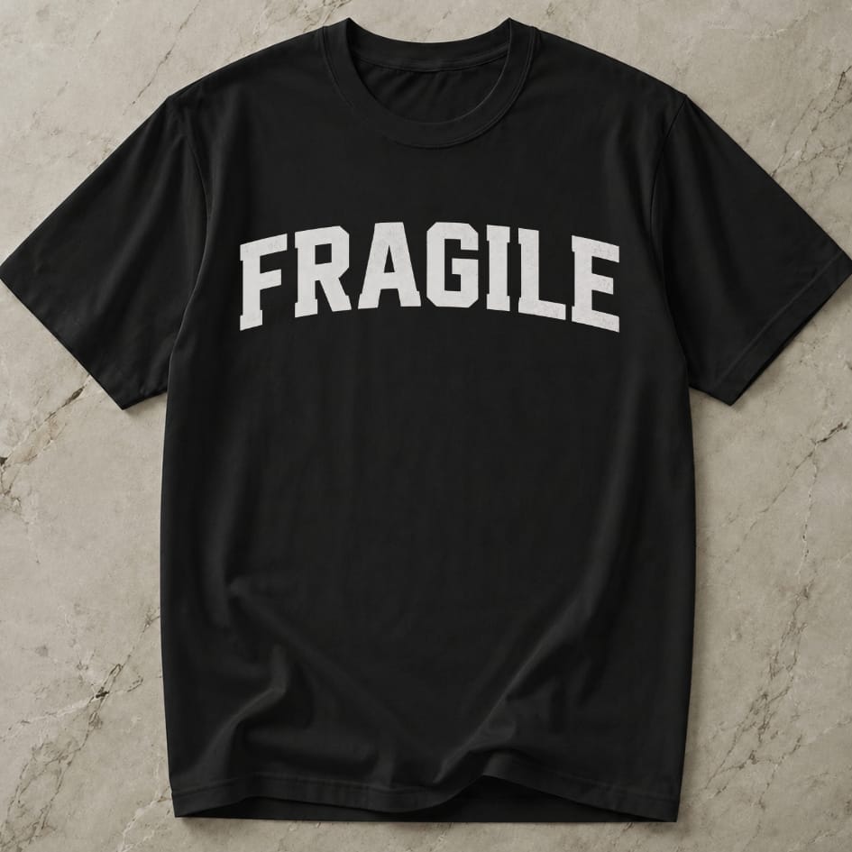 Fragile White Design T-shirt