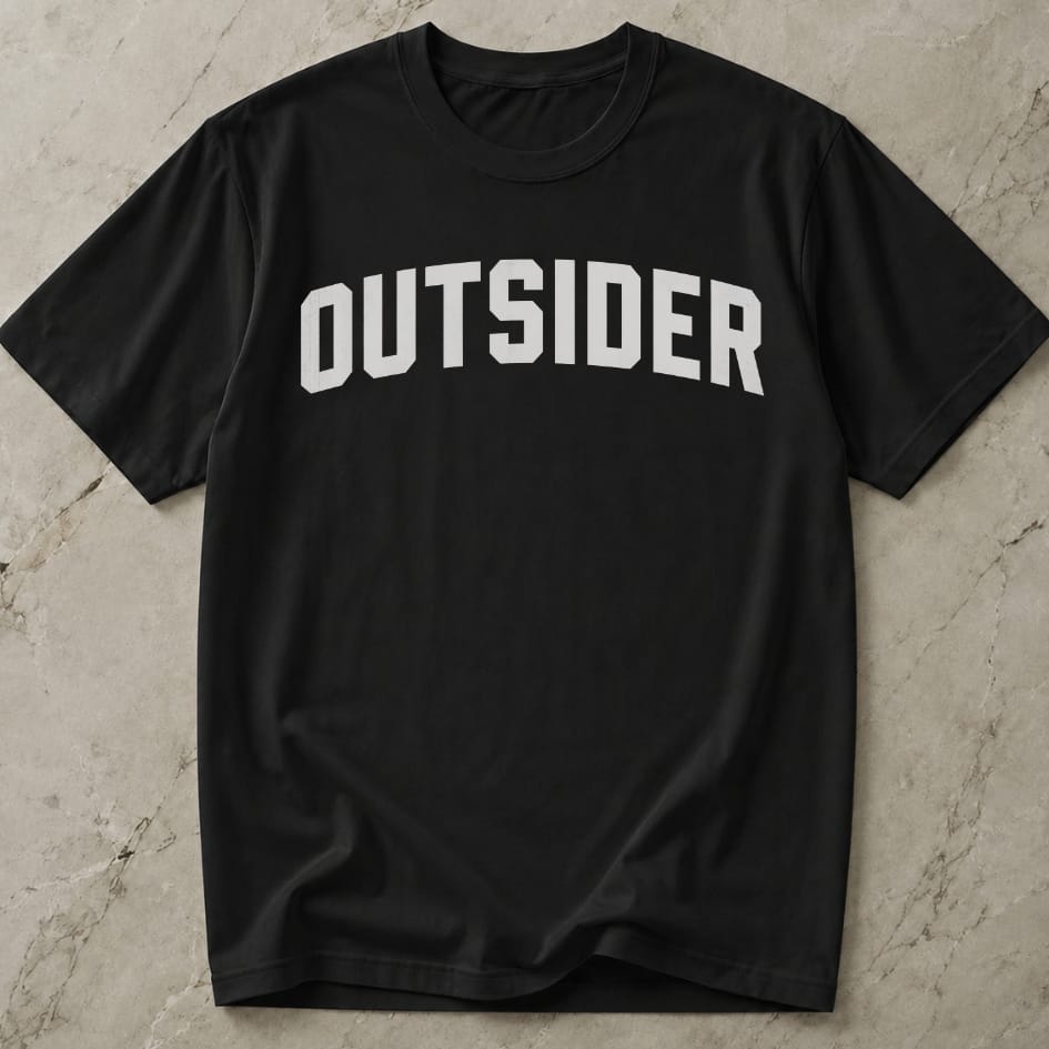 Outsider White Design T-shirt