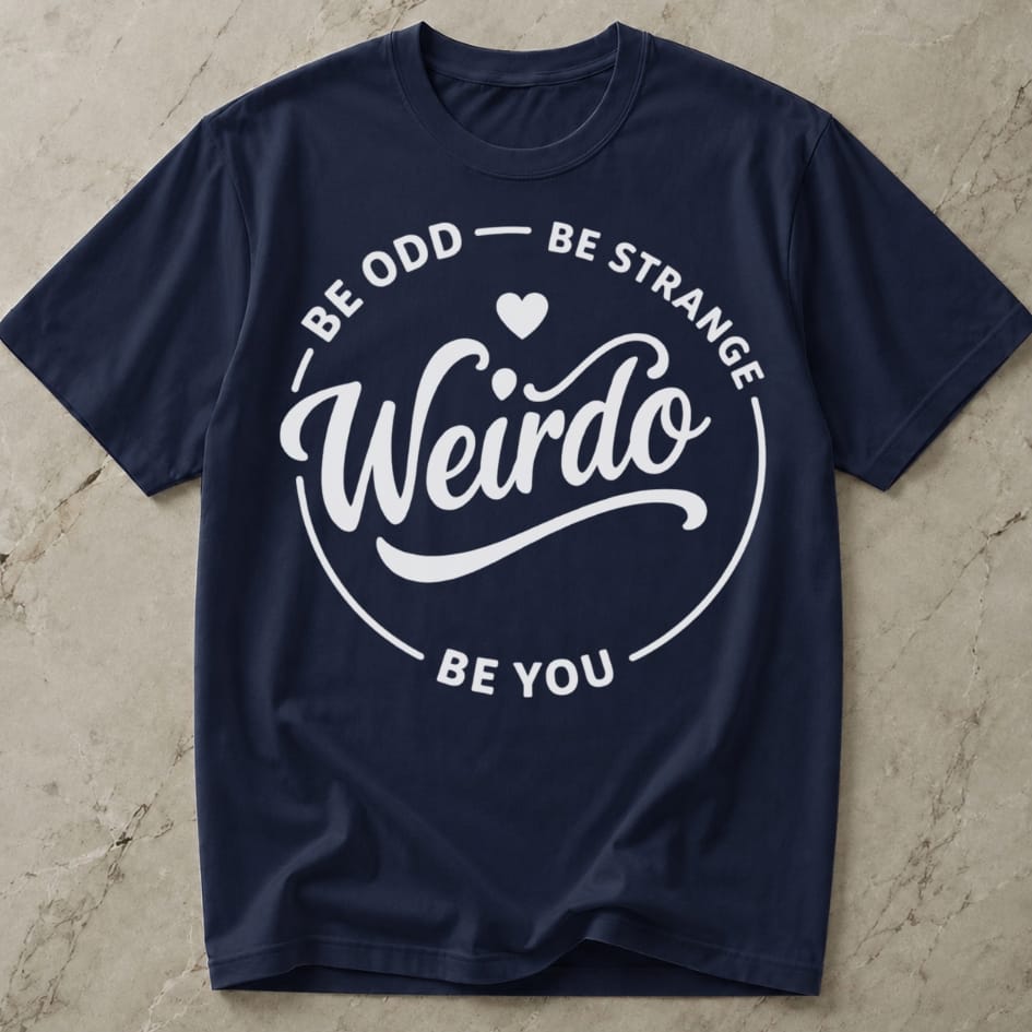 Be You Weirdo Slogan T-shirt