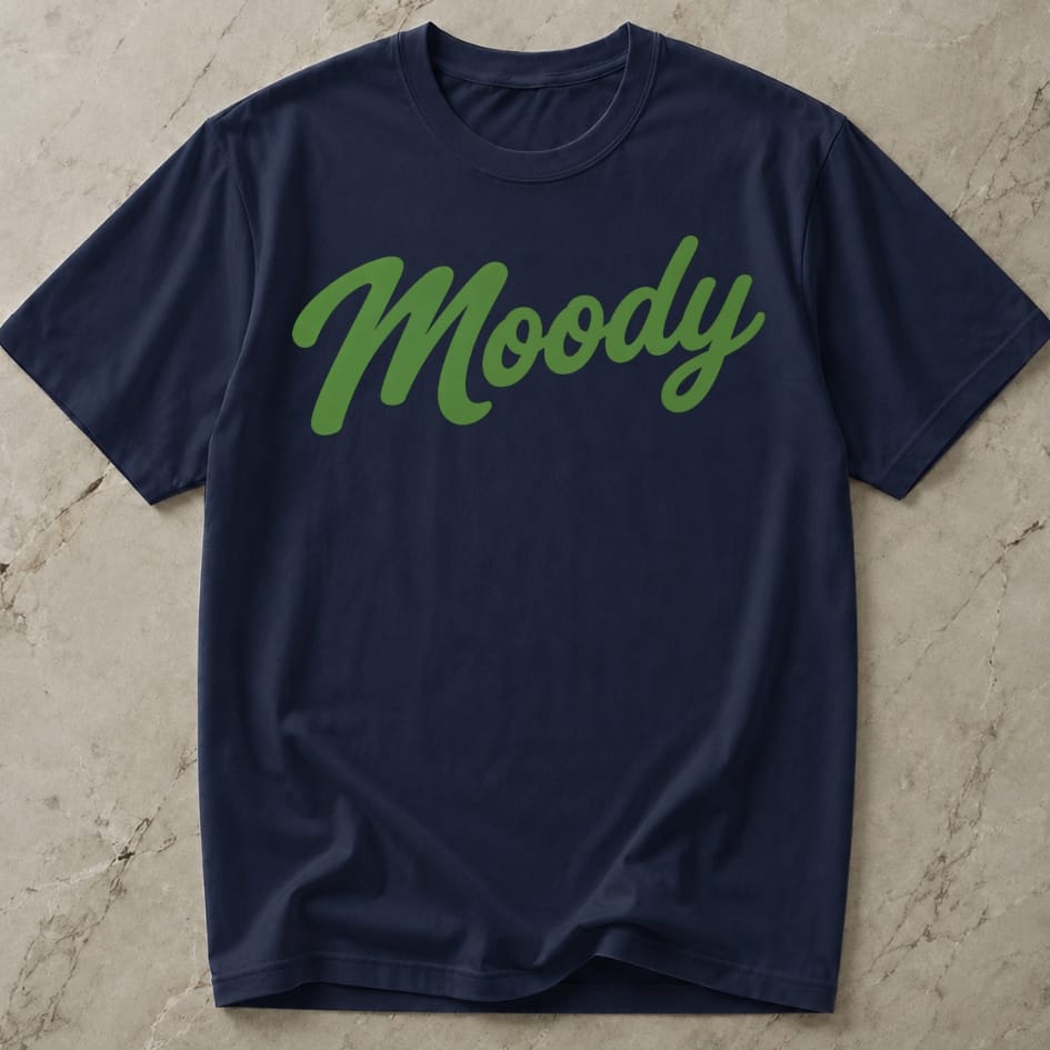 Moody Green Design T-shirt