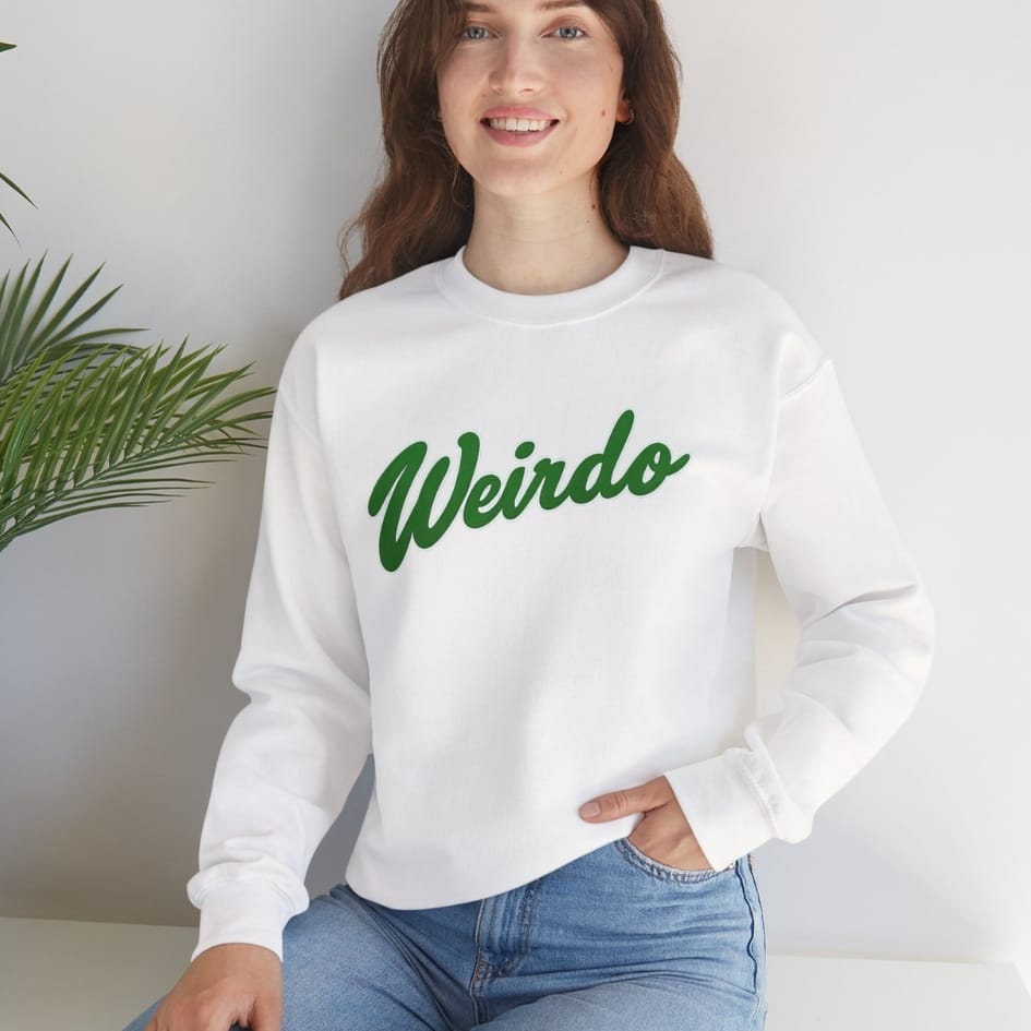 Weirdo Green Design Sweatshirt