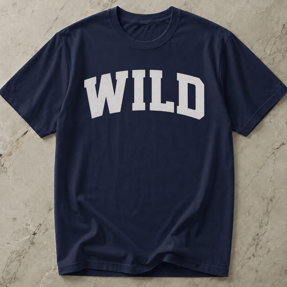 Wild White Design T-shirt
