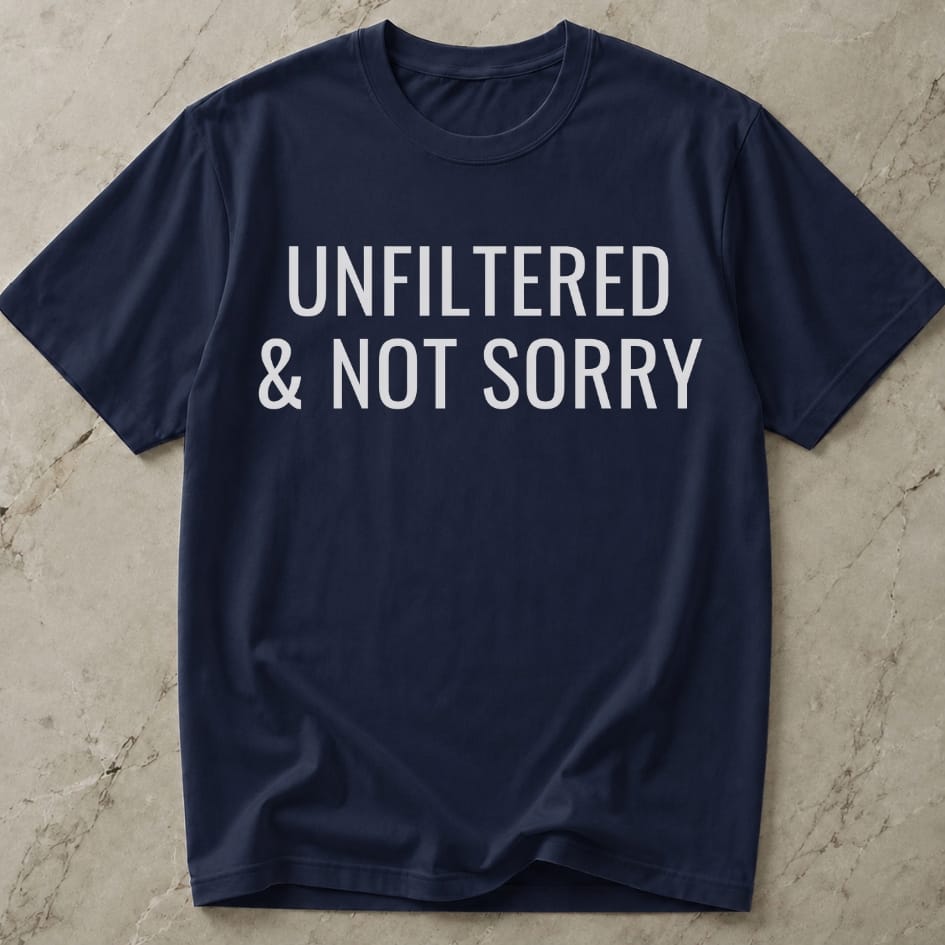 Unfiltered & Not Sorry T-shirt