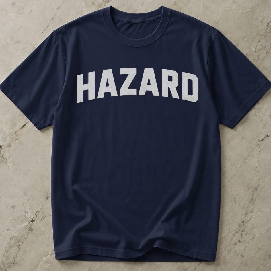 Hazard White Design T-shirt