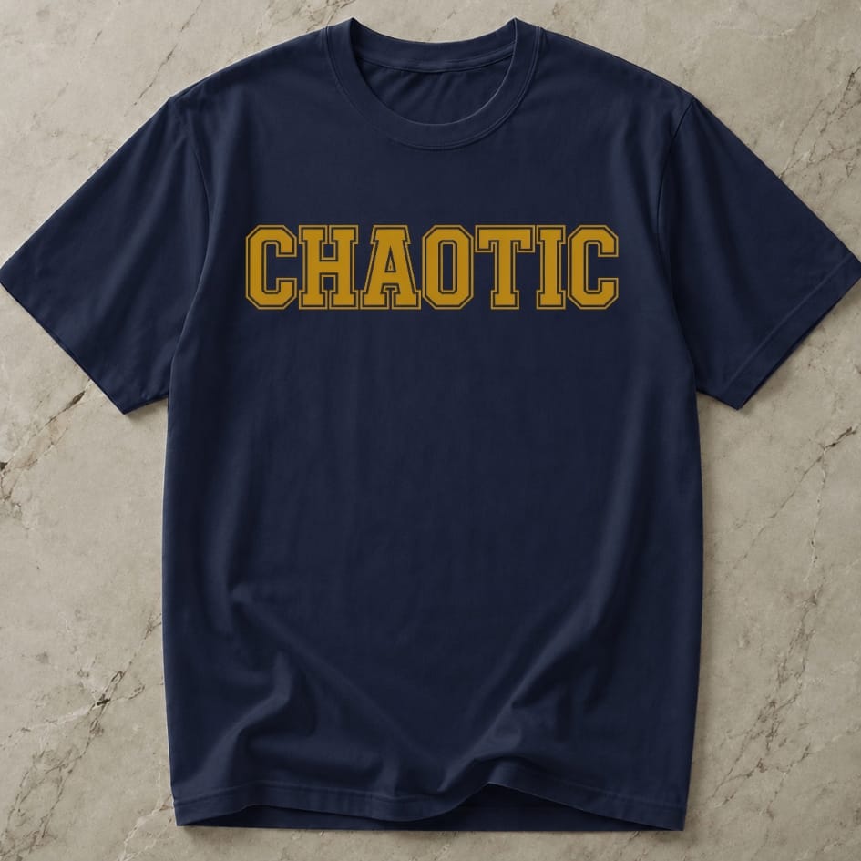 Chaotic Orange Design T-shirt