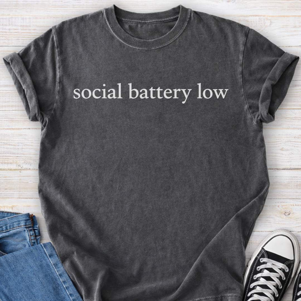 Social Battery Low Premium Tee