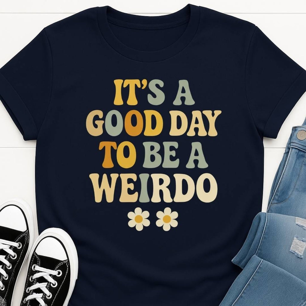 Good Day Weirdo Slogan T-shirt