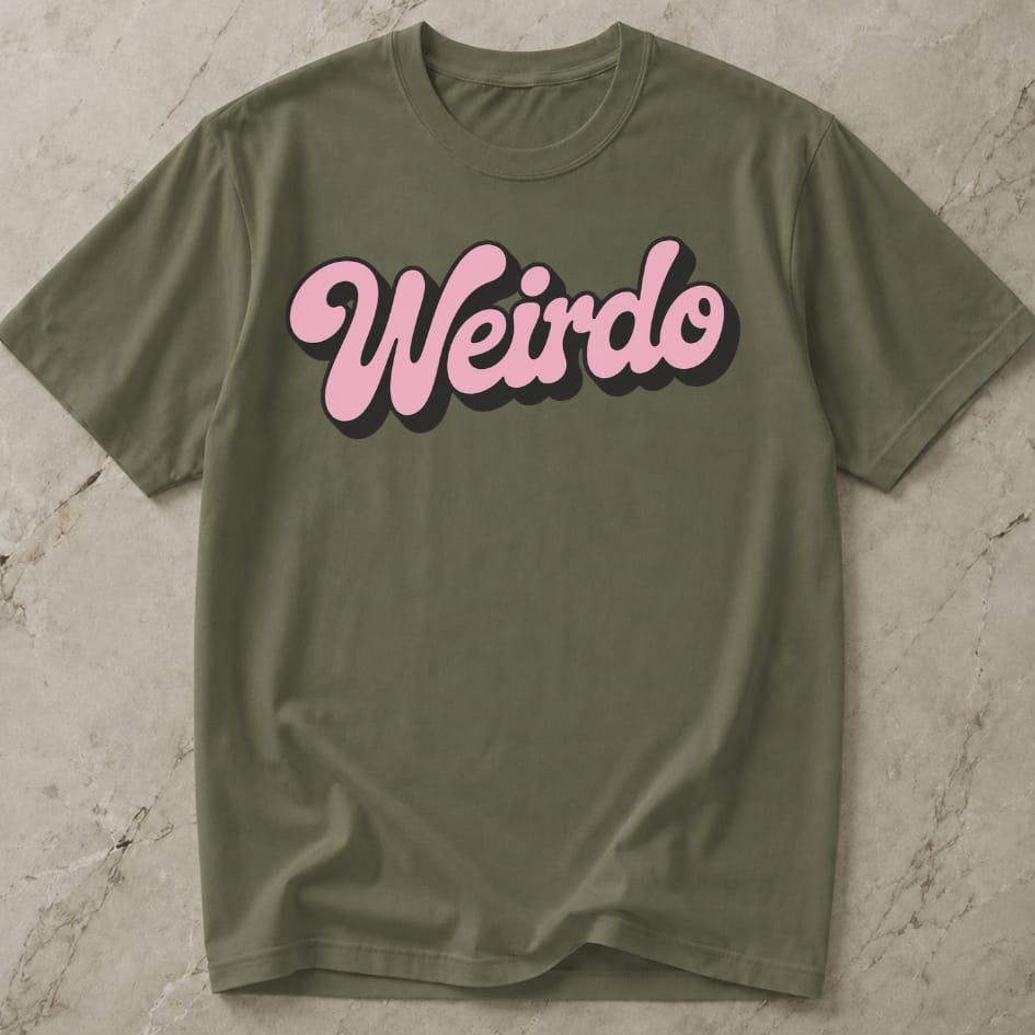 Weirdo Pink Design Tee