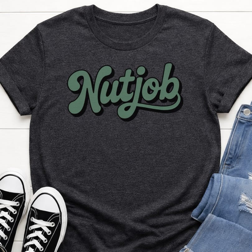 Nutjob Green Design Tee