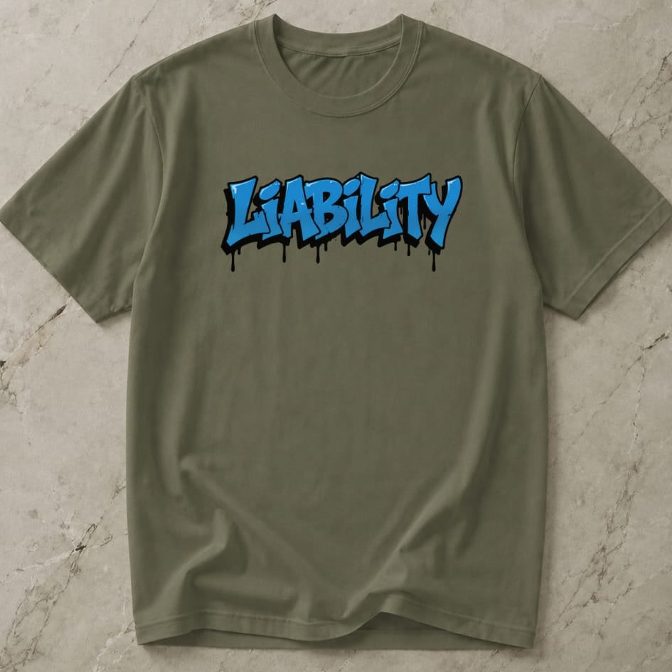 Liability Blue Design Tee