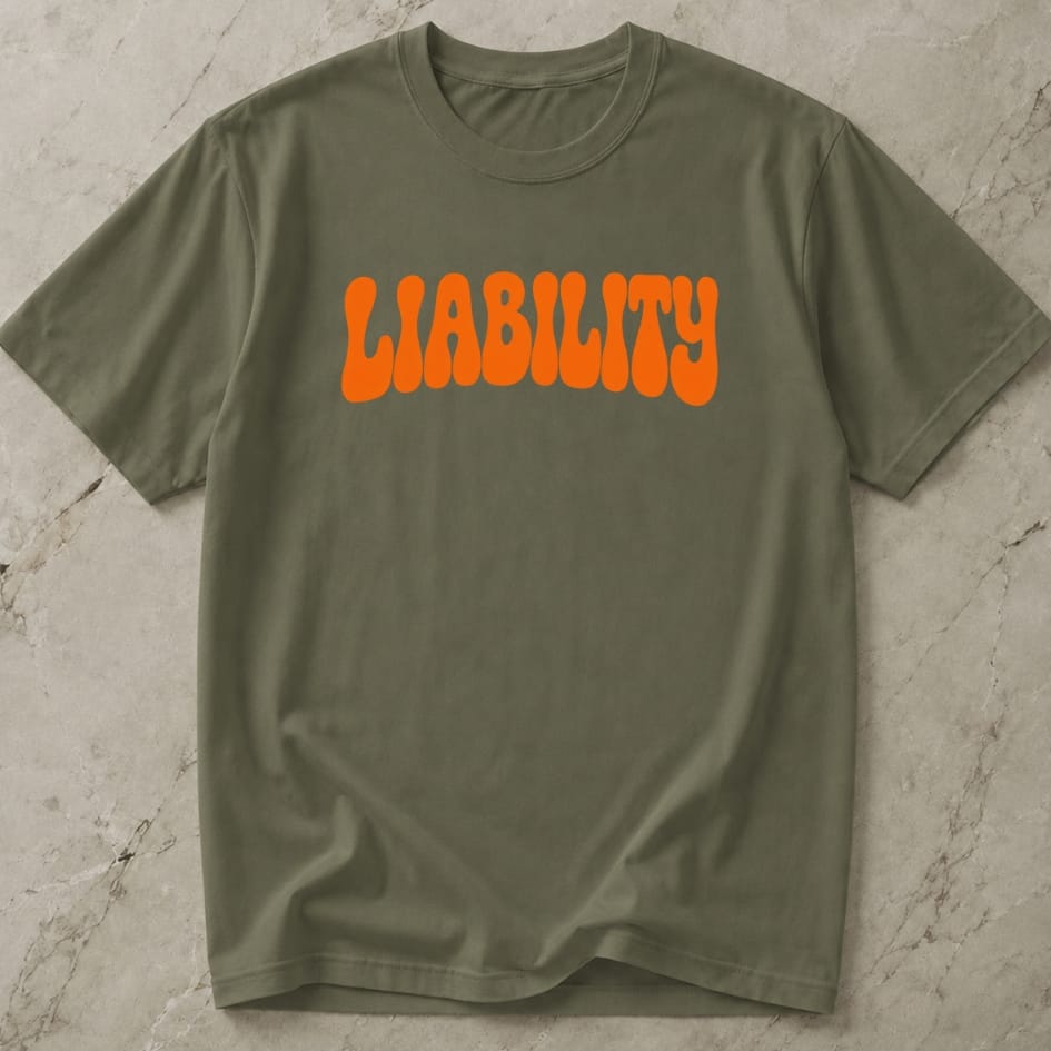 Liability Orange Design Tee