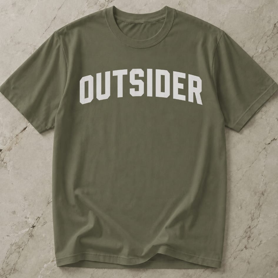 Outsider White Design T-shirt