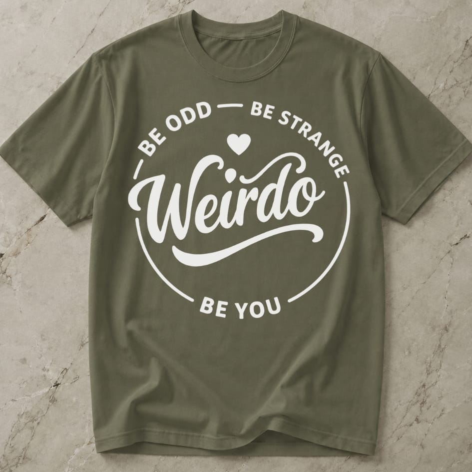 Be You Weirdo Slogan T-shirt