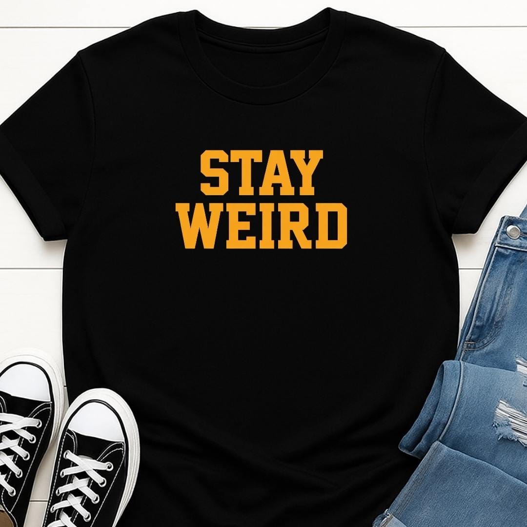 Stay Weird Slogan T-shirt