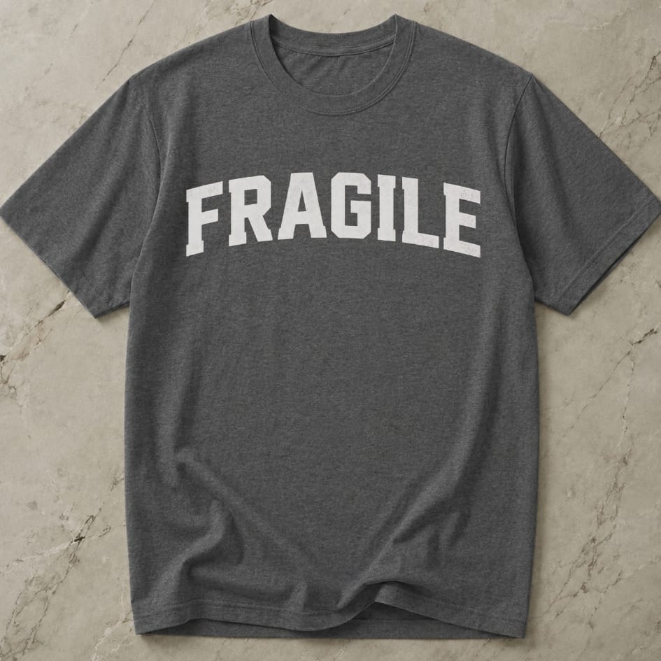 Fragile White Design T-shirt
