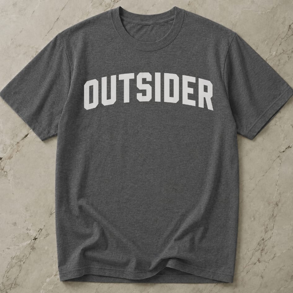 Outsider White Design T-shirt