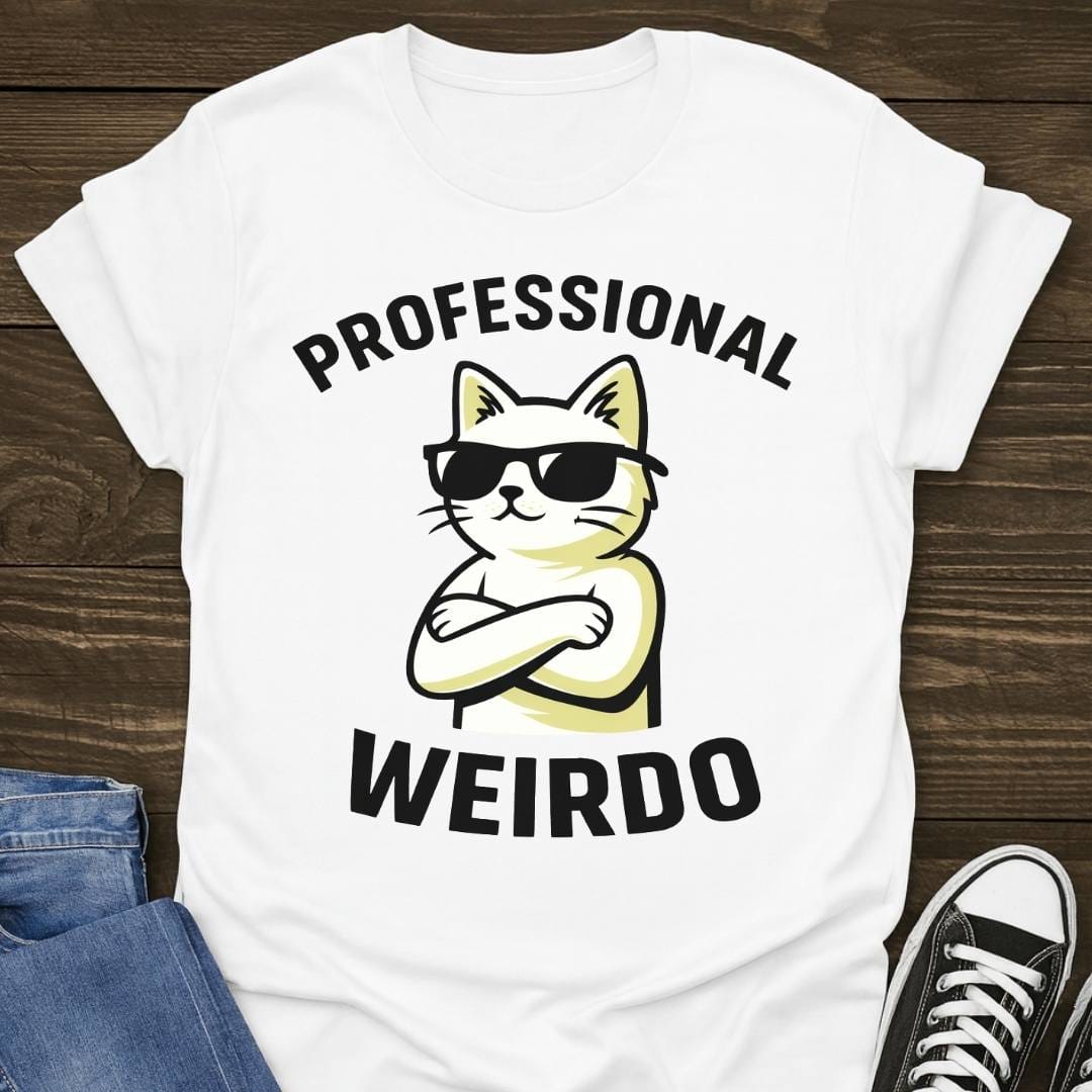 Professional Weirdo Slogan T-shirt