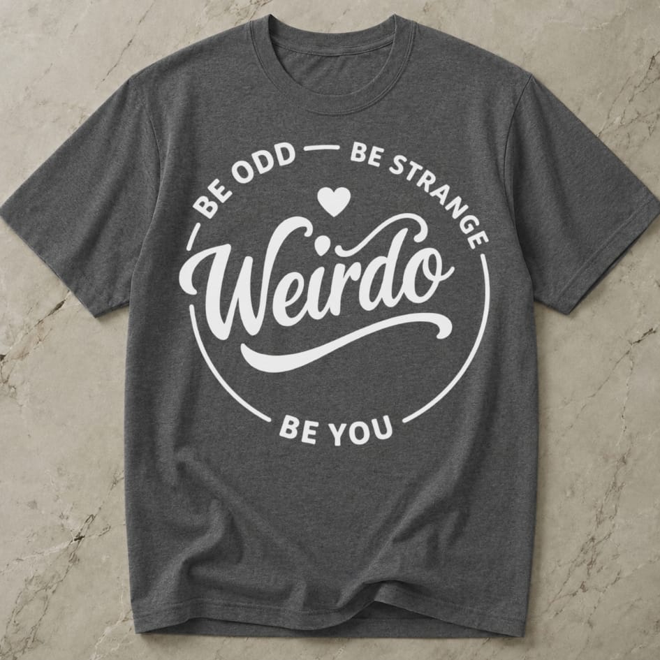 Be You Weirdo Slogan T-shirt