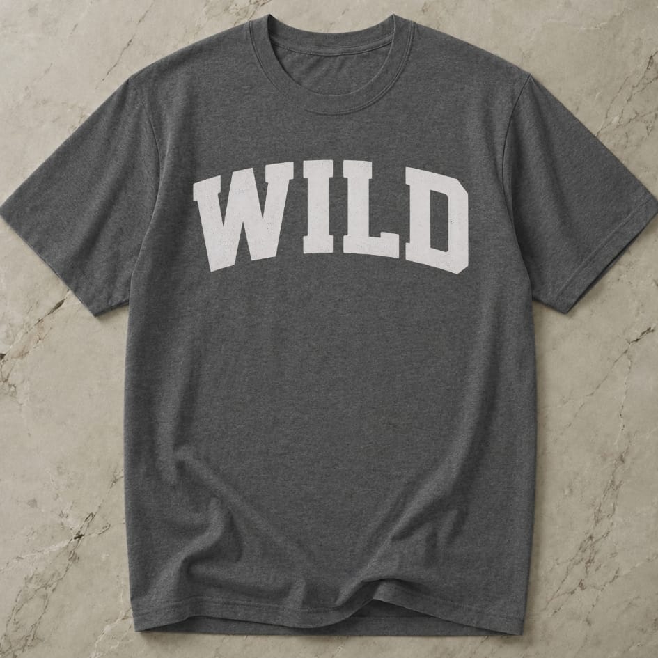 Wild White Design T-shirt