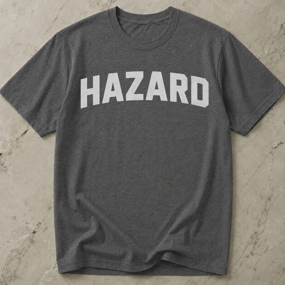 Hazard White Design T-shirt