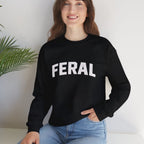 Feral White Design Sweatshirt