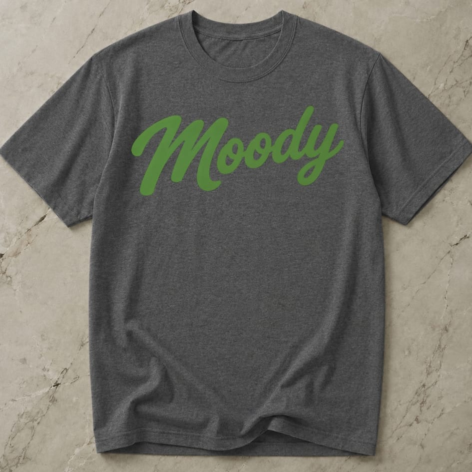 Moody Green Design T-shirt