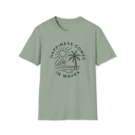 Happiness Comes In Waves Tee