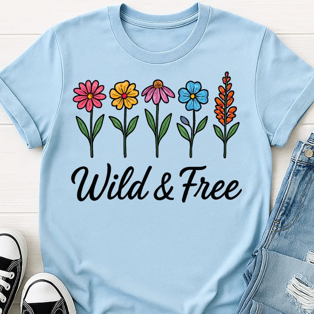 Wild & Free Flowers Tee