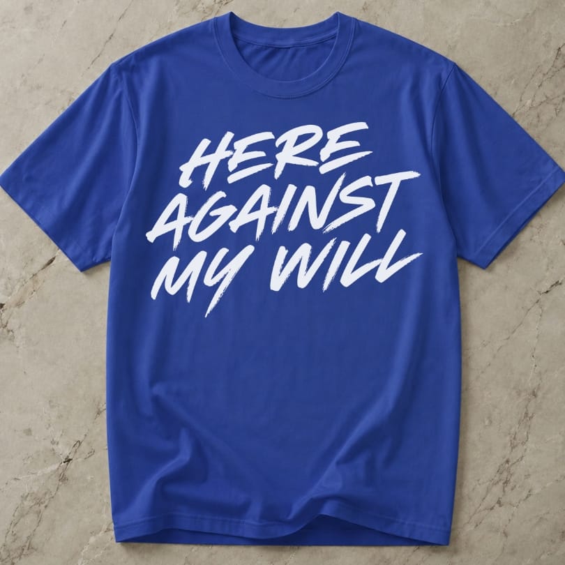 Here Against My Will Introvert T-shirt