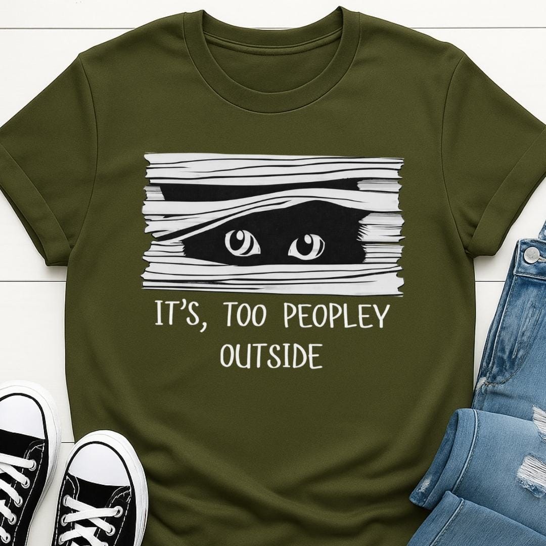 It's too peopley outside Tee